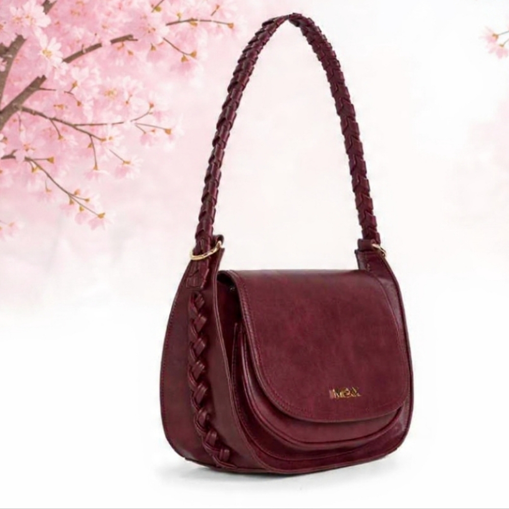 Mexx Stylish Maroon Burgundy Shoulder Bag